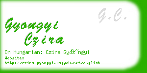 gyongyi czira business card